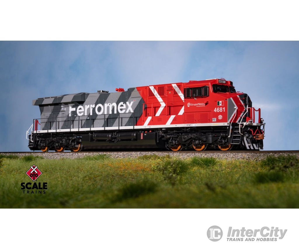 ScaleTrains SXT33590 Rivet Counter HO Scale GE ES44AC Ferromex/Zebra 4682 DCC & Sound Equipped Locomotives