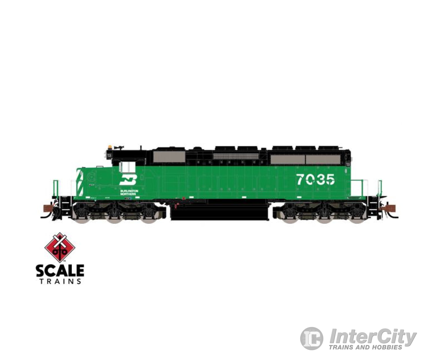 Scale Trains Sxt33785 Rivet Counter N Emd Sd40-2 Bn Burlington Northern #7041 Dcc/Sound Locomotives