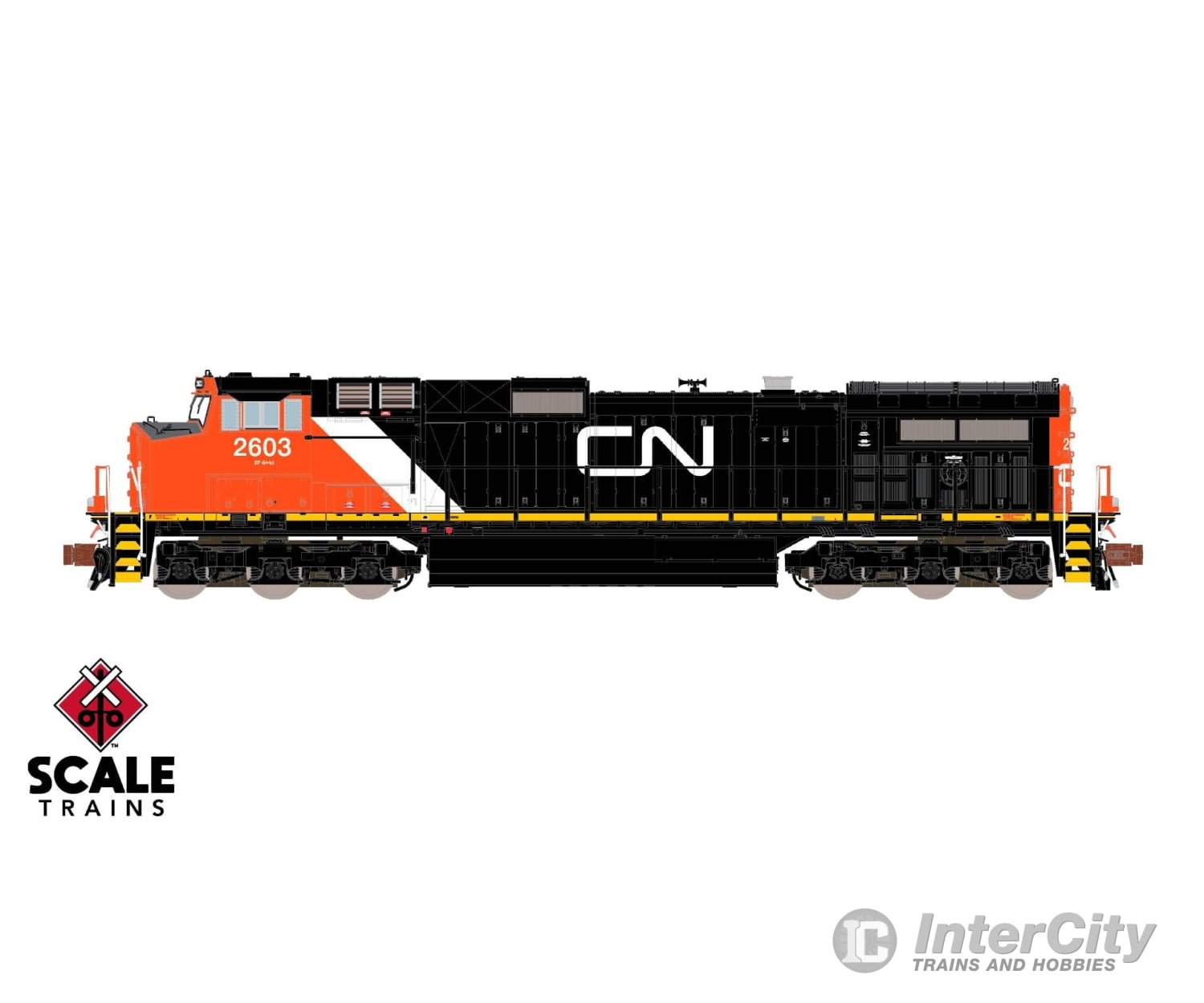 Scaletrains Sxt38685 N Rivet Counter Ge C44-9W Canadian National Cn #2603 As-Delivered Dcc/Sound