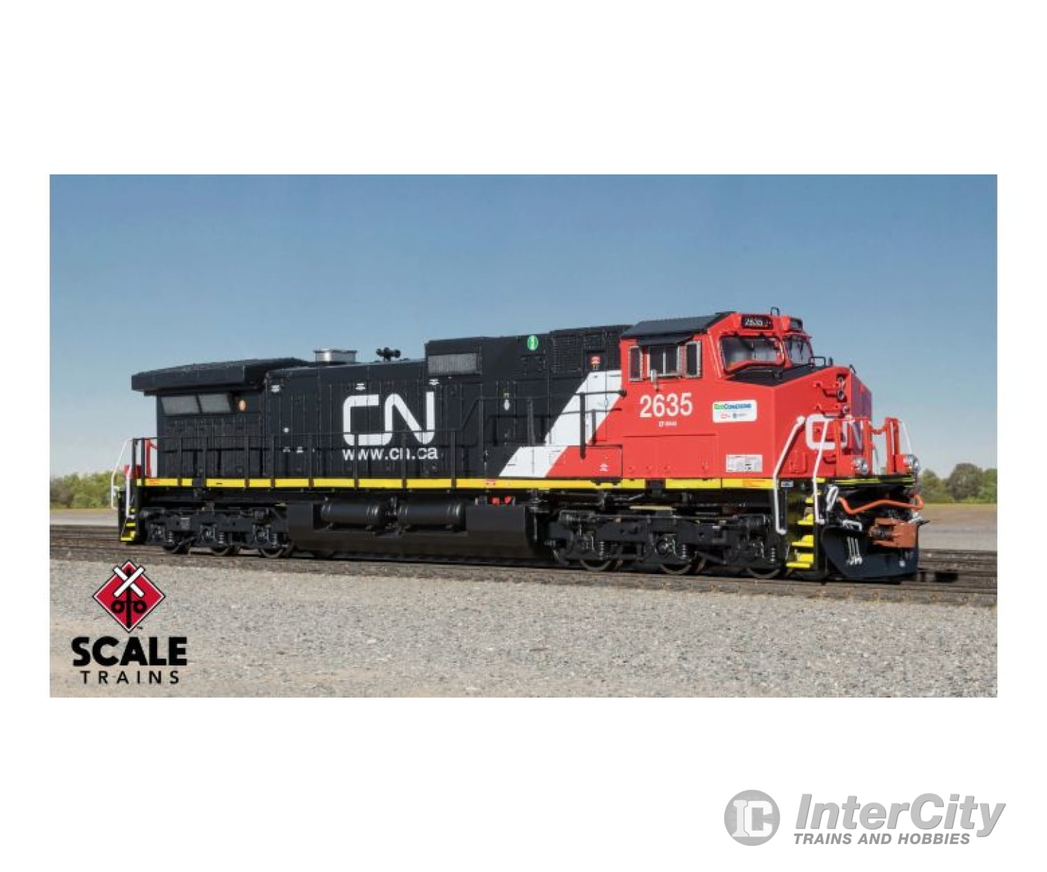 Scaletrains Sxt38691 N Rivet Counter Ge C44-9W Canadian National Cn #2641 Eco-Connections Dcc/Sound