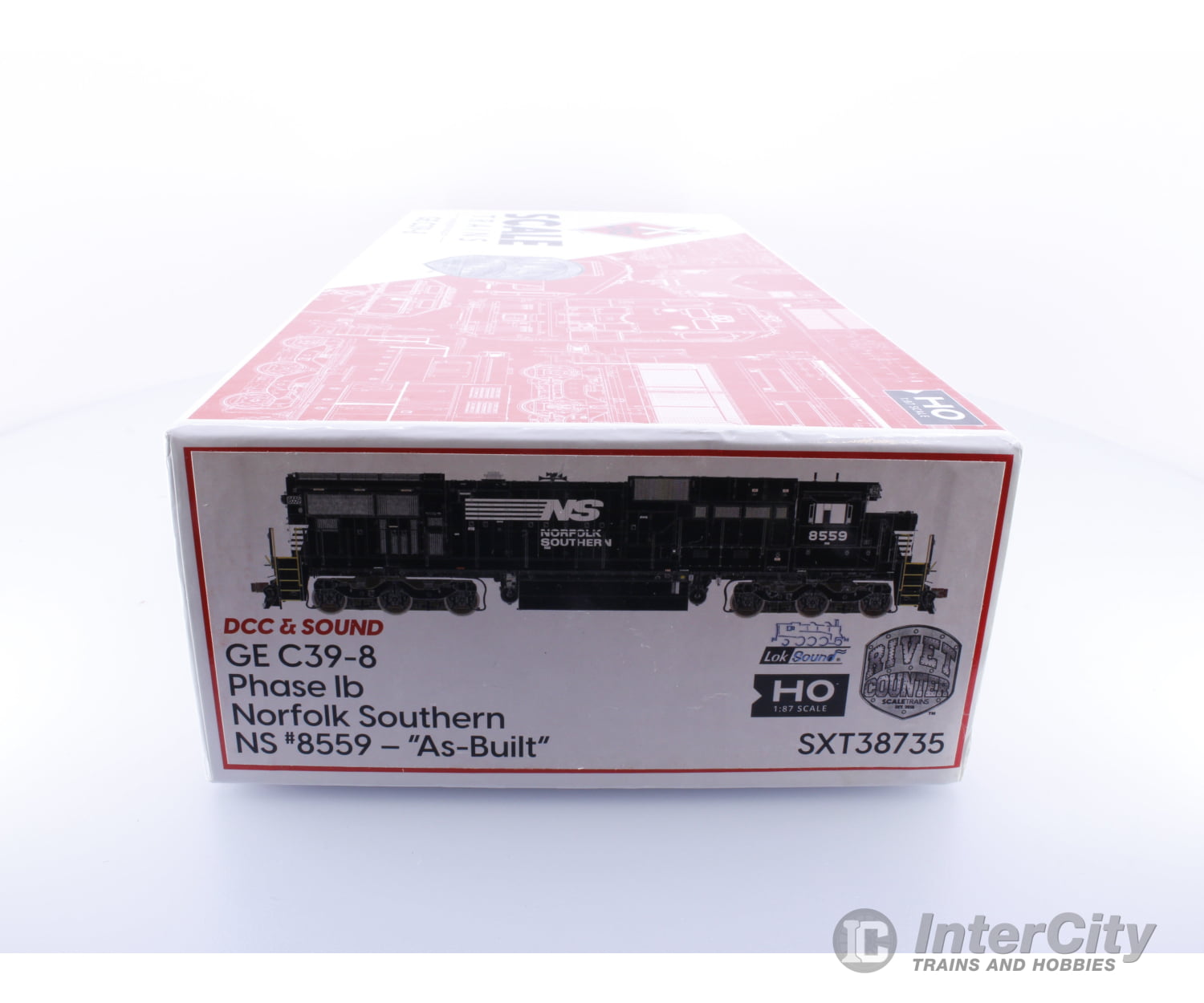 Scaletrains Sxt38735 Ho Ge C39-8 Phase 1B Norfolk Southern (Ns) 8559 Dcc & Sound Locomotives