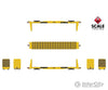 Scaletrains Sxt38970 N Rivet Counter Bsc F68Ah Bulkhead Flatcar Trailer Train/Tt Logo/Yellow/Ttpx