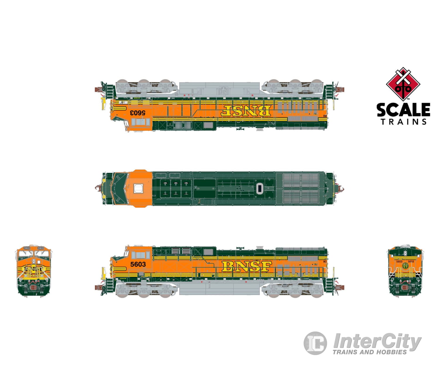 Scaletrains Sxt39081 Rivet Counter N Scale Ge Ac4400Cw Bnsf Heritage Ii Scheme As-Built Dcc & Sound