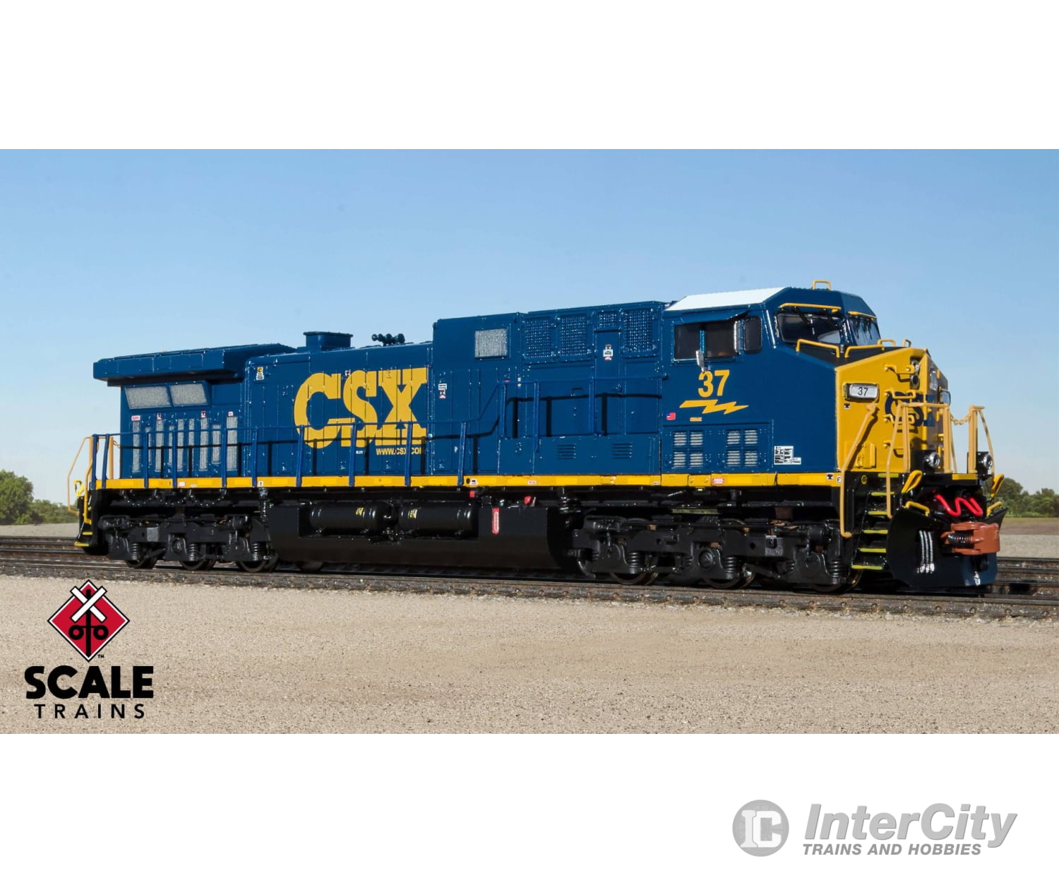 Scale Trains Sxt39113 Rivet Counter N Ge Ac4400Cw Csx #37 Yn3C Scheme Dcc & Sound Locomotives