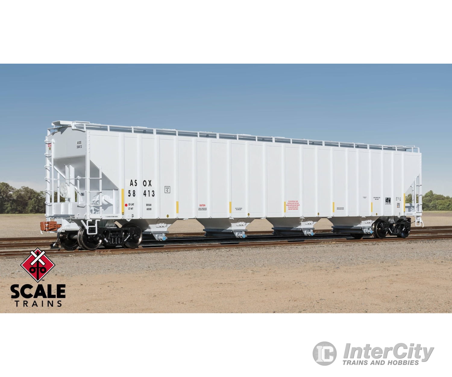 ScaleTrains SXT39436 Rivet Counter HO Scale Pullman-Standard 5820 Covered Hopper Americas