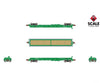 ScaleTrains SXT39464 Rivet Counter N Scale Thrall 48’ 2-Hood Coil Steel Car Burlington Northern/Cascade Green 686016