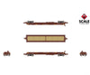 ScaleTrains SXT39471 Rivet Counter N Scale Thrall 48’ 2-Hood Coil Steel Car BNSF/Circle-Cross Body/Wedge Hoods 534219