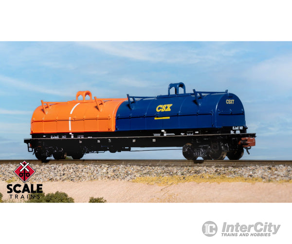 ScaleTrains SXT39497 Rivet Counter N Scale Thrall 48’ 2-Hood Coil Steel Car Elgin Joliet & Eastern/Black Carbody/EJ&E