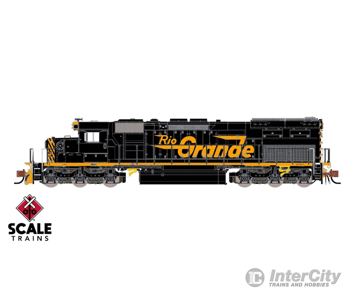 Scaletrains Sxt39607 Rivet Counter N Scale Emd Sd40T-2 Rio Grande/As Delivered/Gyralite No# Dcc &