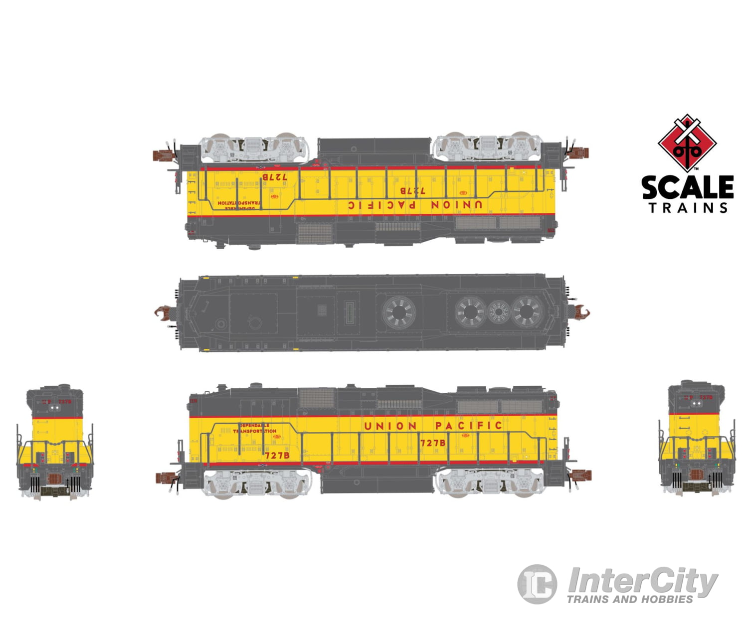 Scaletrains Sxt40011 Rivet Counter N Scale Emd Gp30B Passenger Union Pacific/Dependable