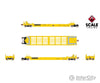 ScaleTrains SXT40080 Rivet Counter HO Scale Pullman-Standard Trinity Backpacker Well Car Set (5) Trailer