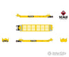 ScaleTrains SXT40085 Rivet Counter HO Scale Pullman-Standard Trinity Backpacker Well Car Set (5) Trailer Train/Speed