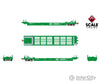 ScaleTrains SXT40089 Rivet Counter HO Scale Pullman-Standard Trinity Backpacker Well Car Set (5) Burlington