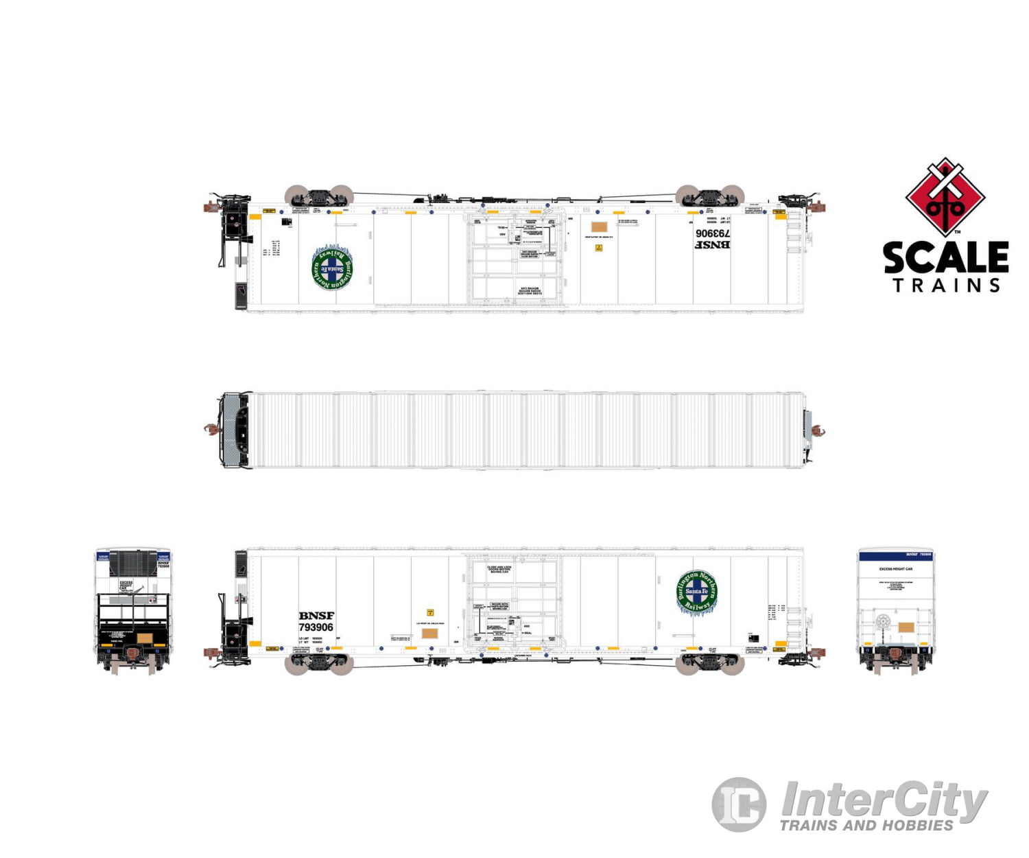 Scaletrains Sxt40139 Rivet Counter Ho Scale Trinity 82’ 7711 Mechanical Reefer Bnsf/Loco