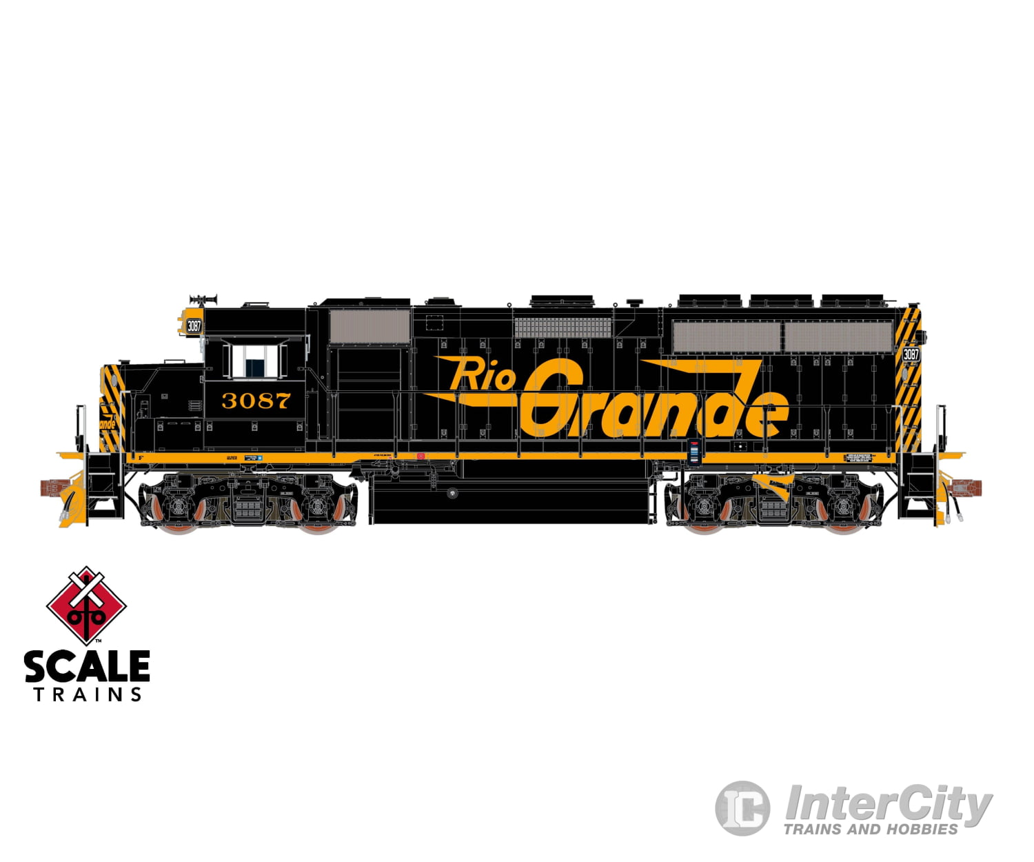 Scaletrains Sxt40177 Rivet Counter Ho Scale Emd Gp40 Phase Iic Rio Grande/Large Billboard Lettering