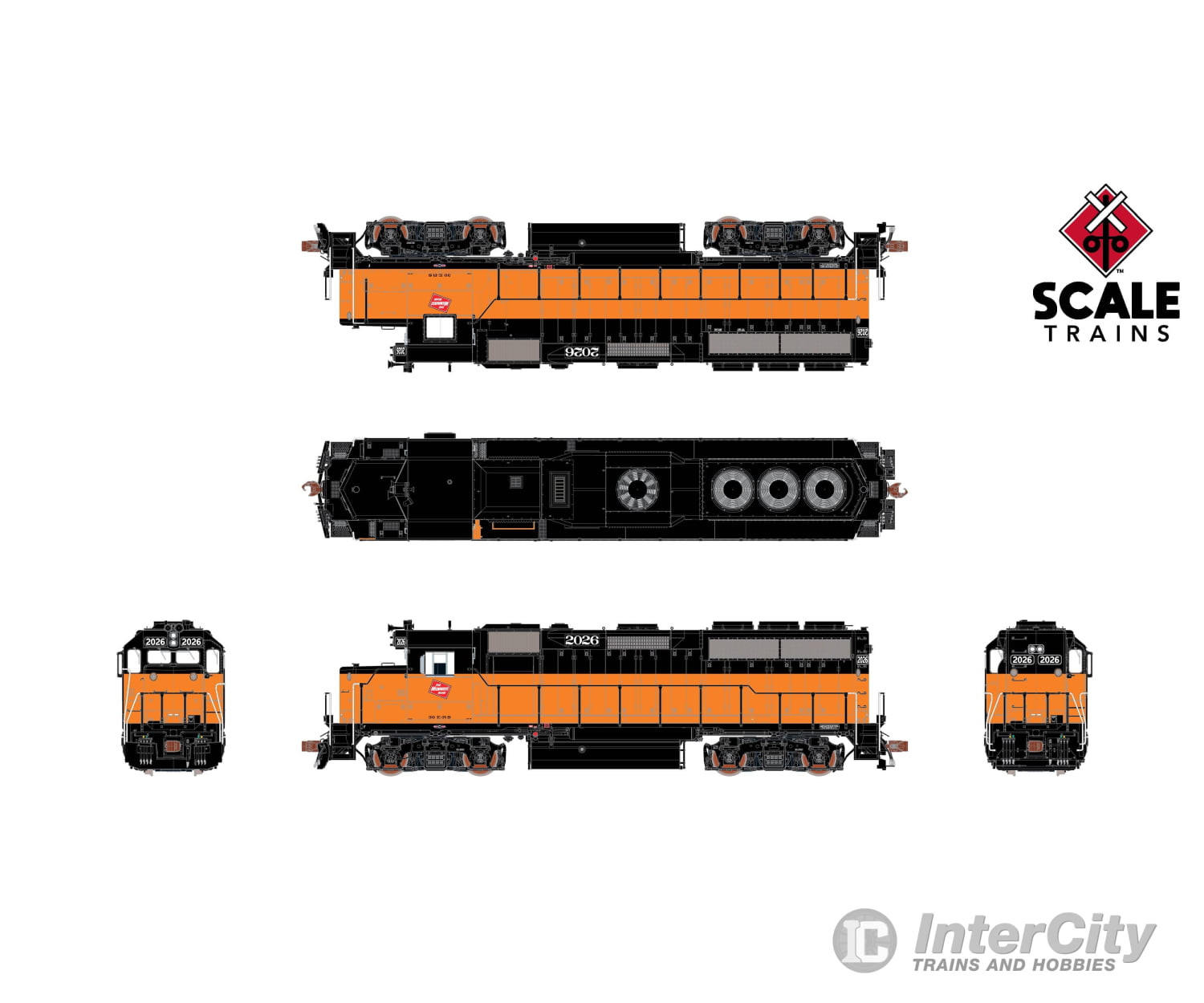 Scaletrains Sxt40209 Rivet Counter Ho Scale Emd Gp40 Phase Ia3 Milwaukee Road/1960S-1970S Era 2040