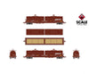 ScaleTrains SXT40272 Rivet Counter HO Scale Thrall 2-Hood Coil Steel Car BNSF/Wedge Hoods 534205 Freight Cars