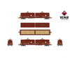 ScaleTrains SXT40275 Rivet Counter HO Scale Thrall 2-Hood Coil Steel Car BNSF/Circle-Cross Hoods 534217 Freight Cars
