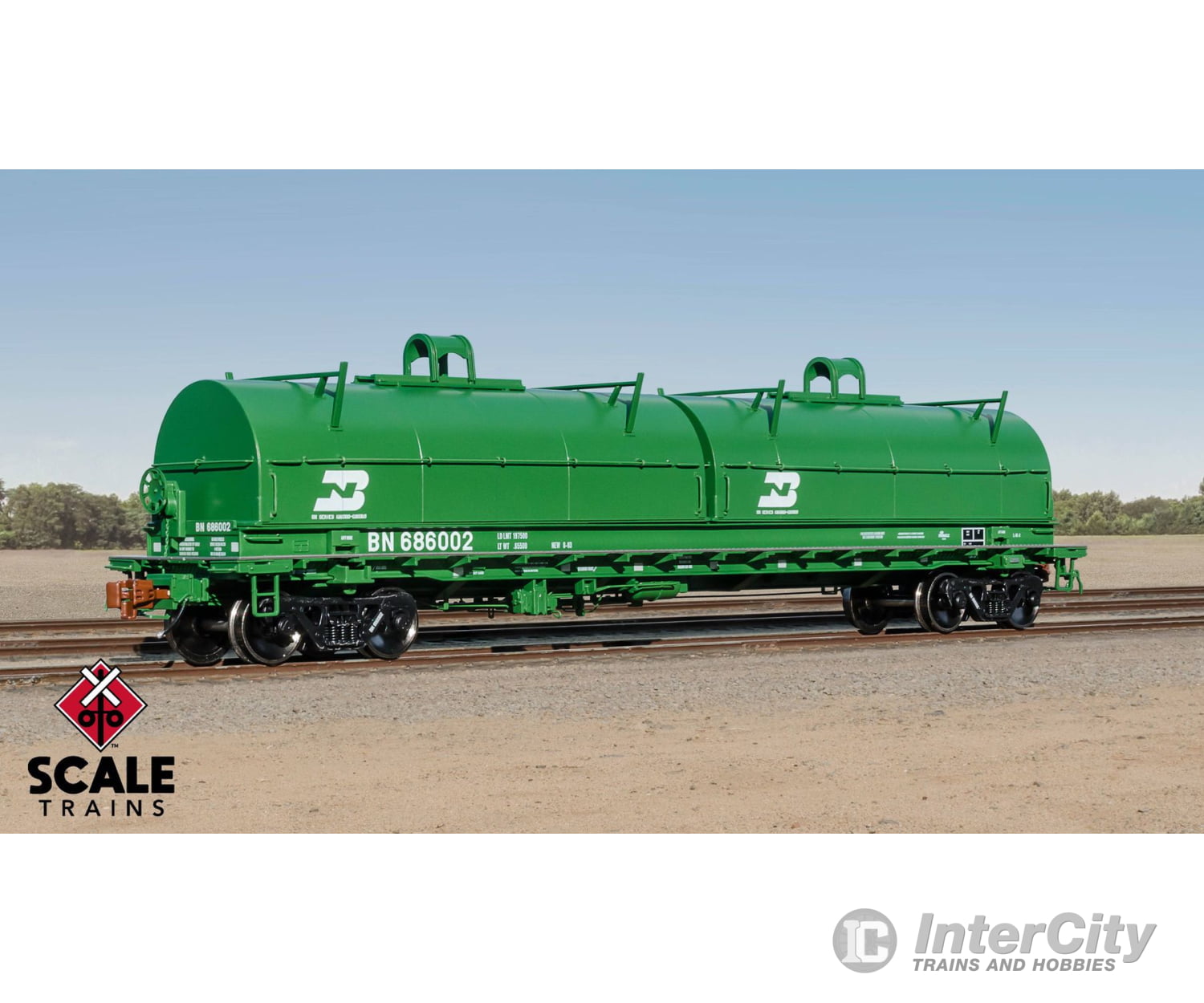 ScaleTrains SXT40276 Rivet Counter HO Scale Thrall 2-Hood Coil Steel Car BNSF/Wedge Hoods 534219 Freight Cars