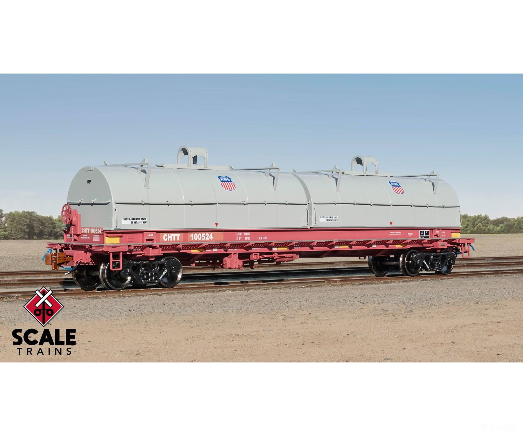 ScaleTrains SXT40304 Rivet Counter HO Scale Thrall 2-Hood Coil Steel Car CHTT/ex-CTRN Patched/Union Pacific Hoods