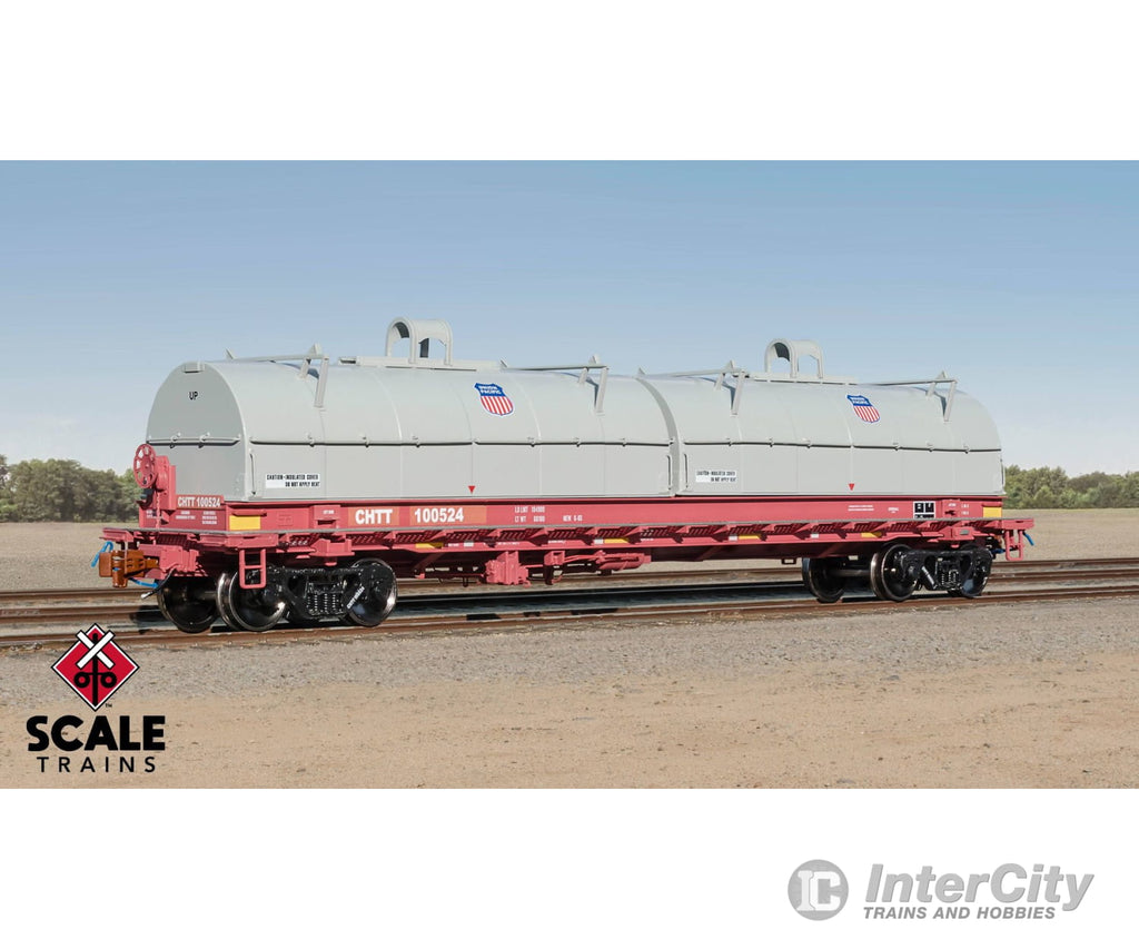 ScaleTrains SXT40304 Rivet Counter HO Scale Thrall 2-Hood Coil Steel Car CHTT/ex-CTRN Patched/Union Pacific Hoods