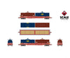 ScaleTrains SXT40305 Rivet Counter HO Scale Thrall 2-Hood Coil Steel Car CHTT/ex-CTRN Patched/ATSF & CSX Hoods 100639