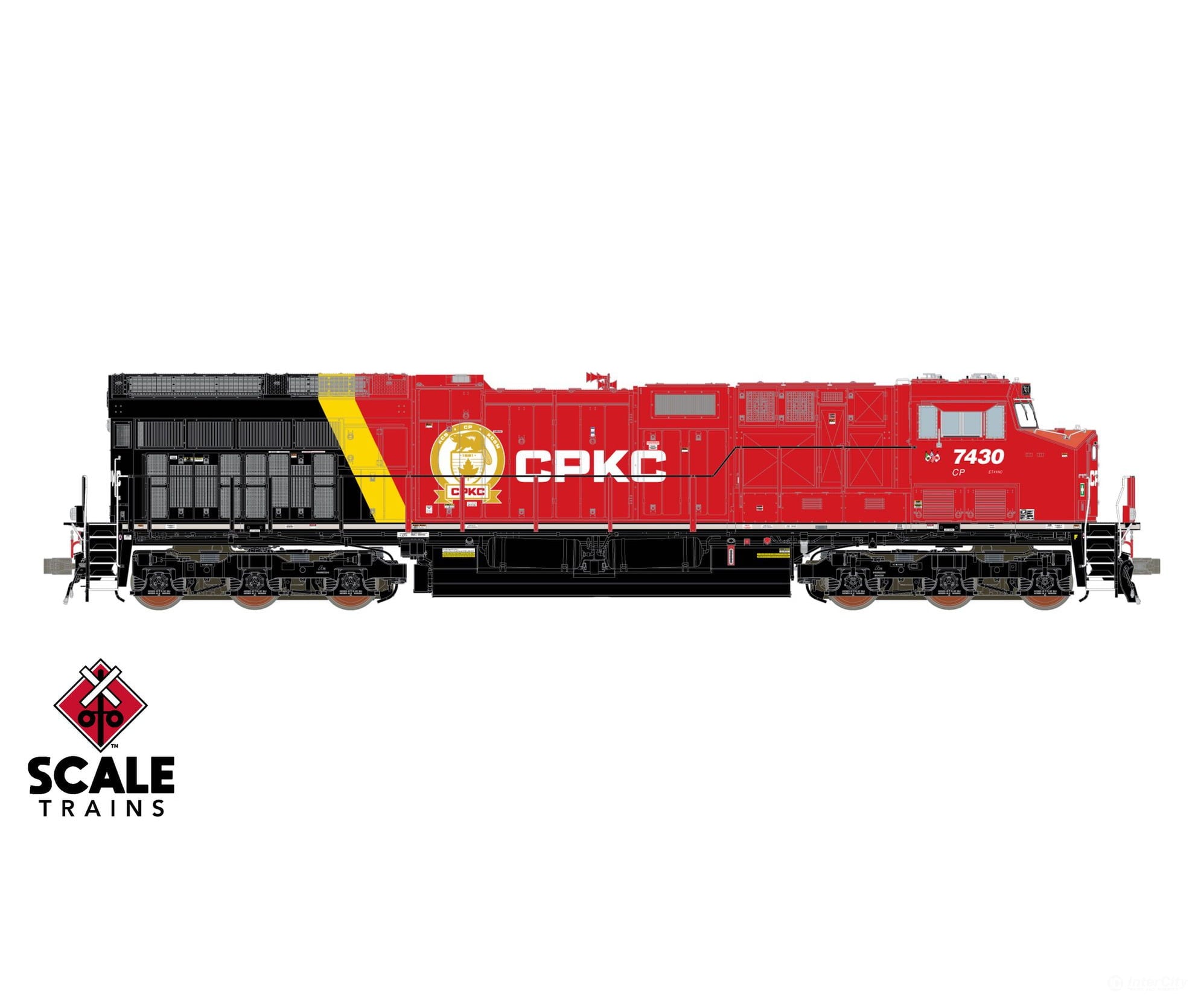ScaleTrains SXT40366 Rivet Counter HO Scale GE ET44AC Canadian Pacific Kansas City/CPKC/ex-Baffinland 7436 DCC & Sound