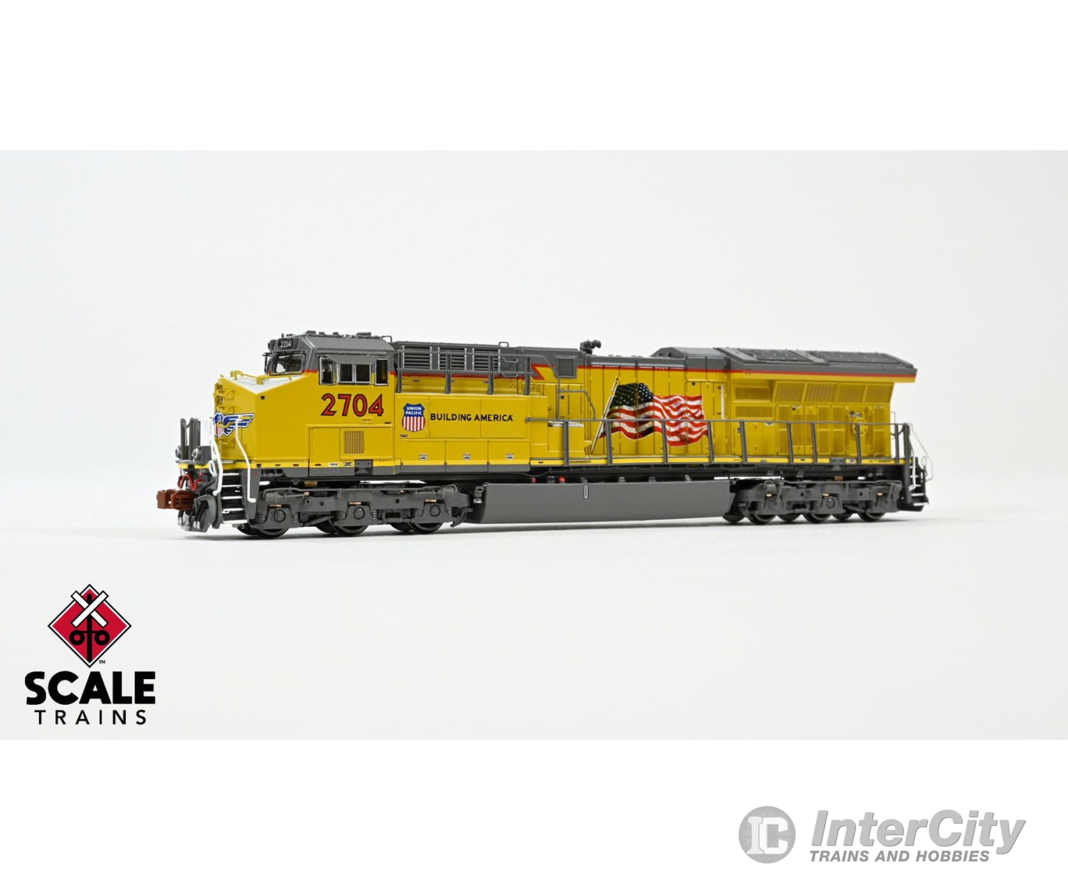 Scaletrains Sxt40449 Rivet Counter N Scale Ge C45Ah Union Pacific/Building America 2704 Dcc & Sound