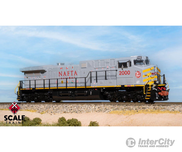 ScaleTrains SXT40609 Rivet Counter N Scale GE AC4400CW Kansas City Southern/NAFTA/Gray/KCS #2000 2000 DCC & Sound