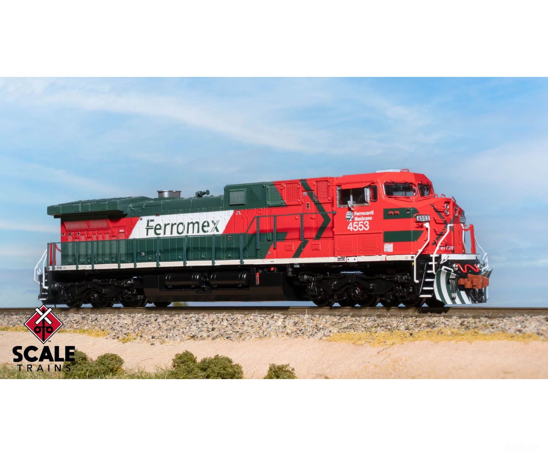 ScaleTrains SXT40621 Rivet Counter N Scale GE AC4400CW Ferromex/Diabla 4553 DCC & Sound Equipped Locomotives
