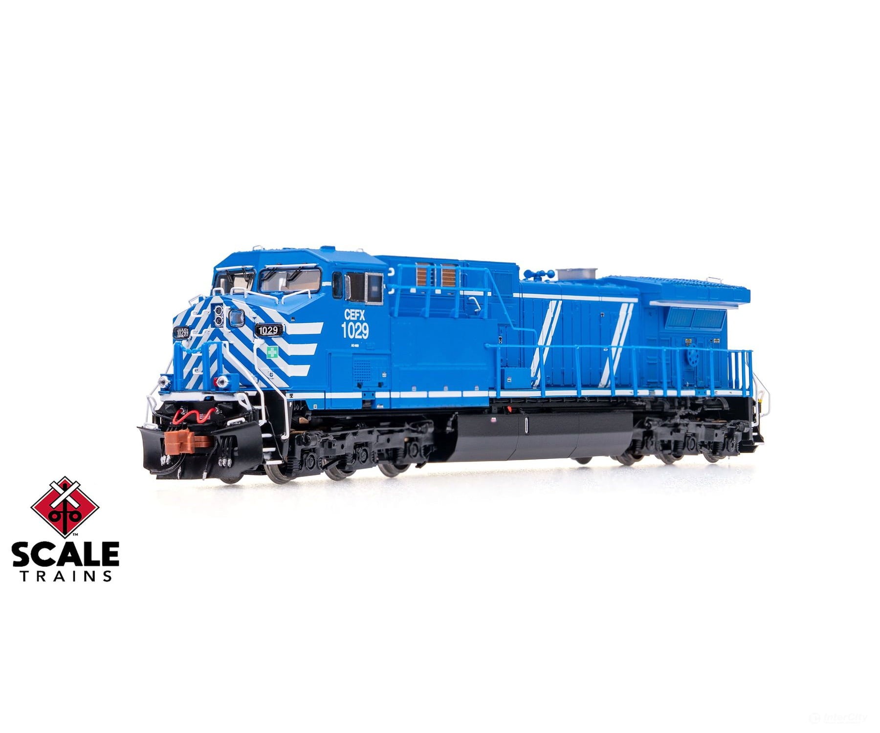 ScaleTrains SXT40633 Rivet Counter N Scale GE AC4400CW CEFX/Bluebird 1029 DCC & Sound Equipped Locomotives