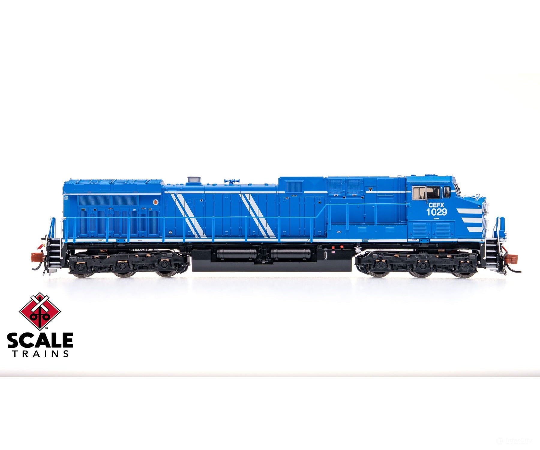 ScaleTrains SXT40633 Rivet Counter N Scale GE AC4400CW CEFX/Bluebird 1029 DCC & Sound Equipped Locomotives