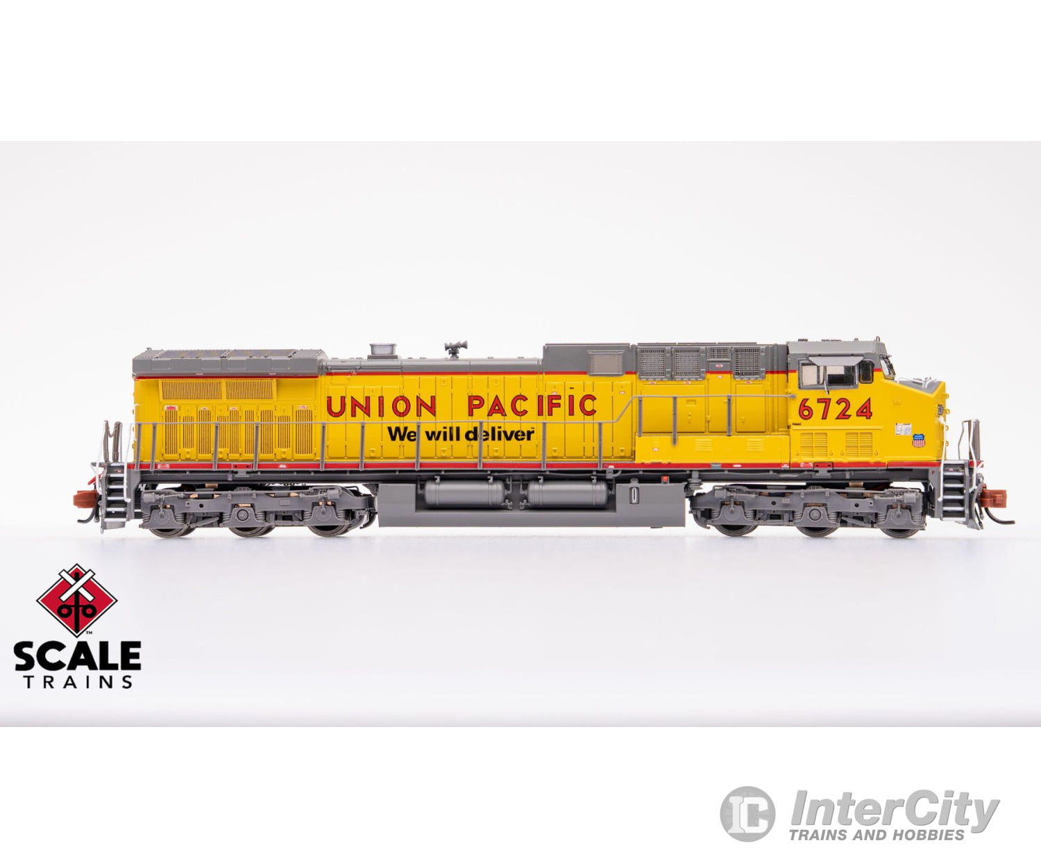 ScaleTrains SXT40661 Rivet Counter N Scale GE AC4400CW Union Pacific/ex-C&NW/’We Will Deliver’/Red Sill 6724 DCC &