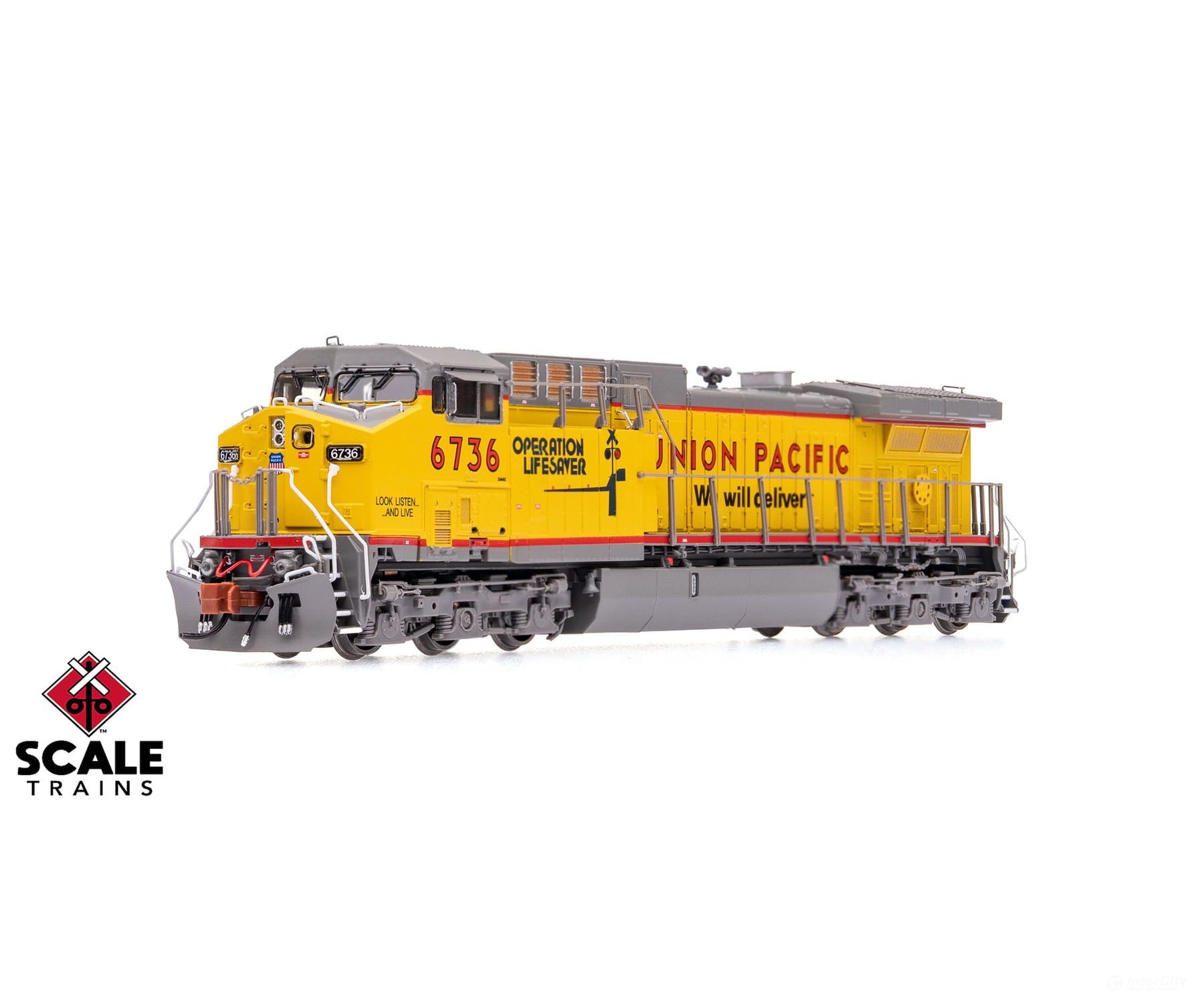 ScaleTrains SXT40663 Rivet Counter N Scale GE AC4400CW Union Pacific/ex-C&NW/Operation Lifesaver/’We Will Deliver’/Red
