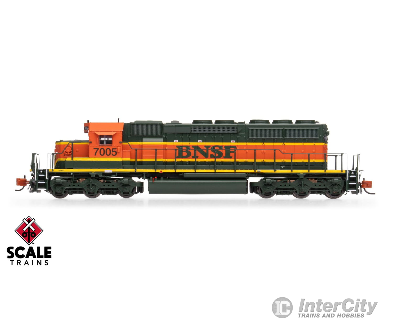 ScaleTrains SXT40673 Rivet Counter N Scale EMD SD40-2 BNSF/Heritage/Small Circle-Cross Nose Logo 7005 DCC & Sound