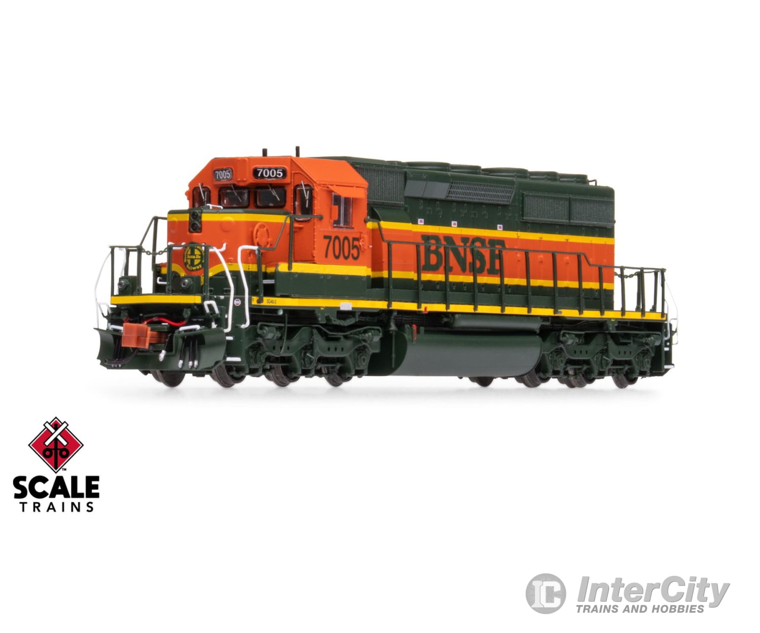 ScaleTrains SXT40673 Rivet Counter N Scale EMD SD40-2 BNSF/Heritage/Small Circle-Cross Nose Logo 7005 DCC & Sound