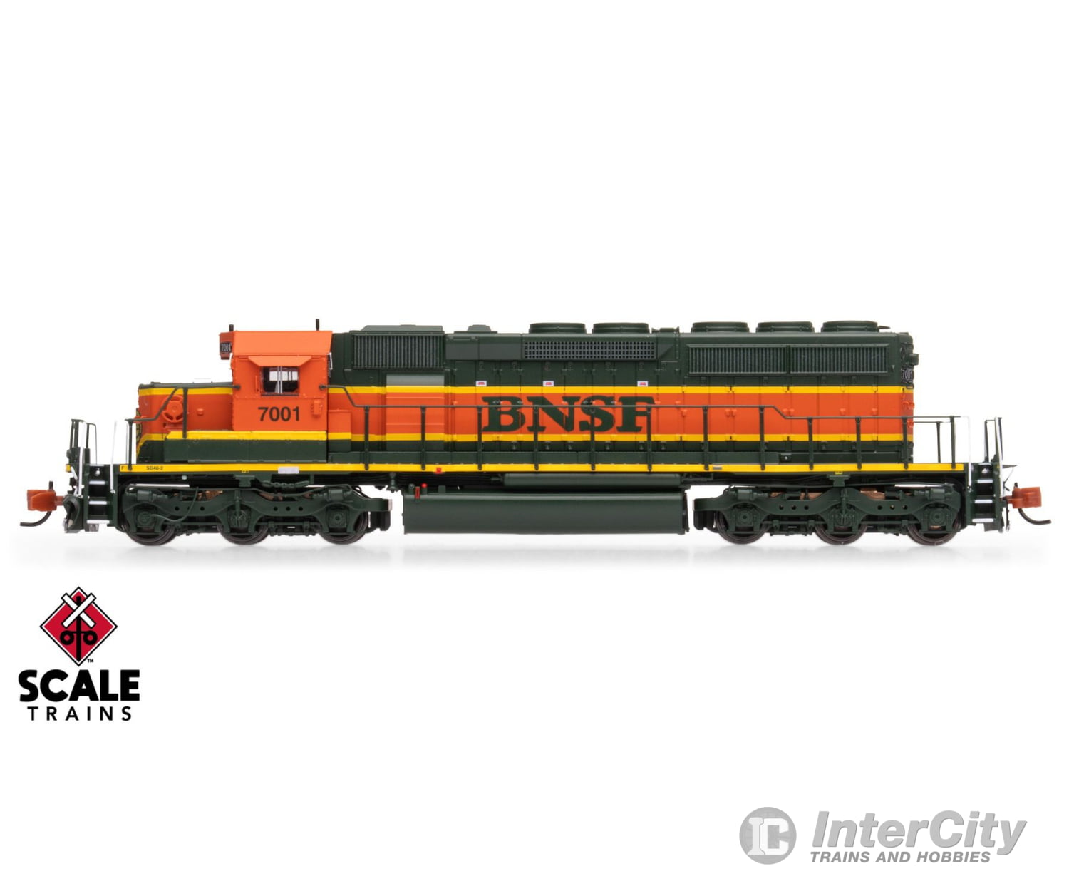 ScaleTrains SXT40680 Rivet Counter N Scale EMD SD40-2,BNSF/Heritage I/Large Circle-Cross Nose Logo 7035 DC/DCC Ready