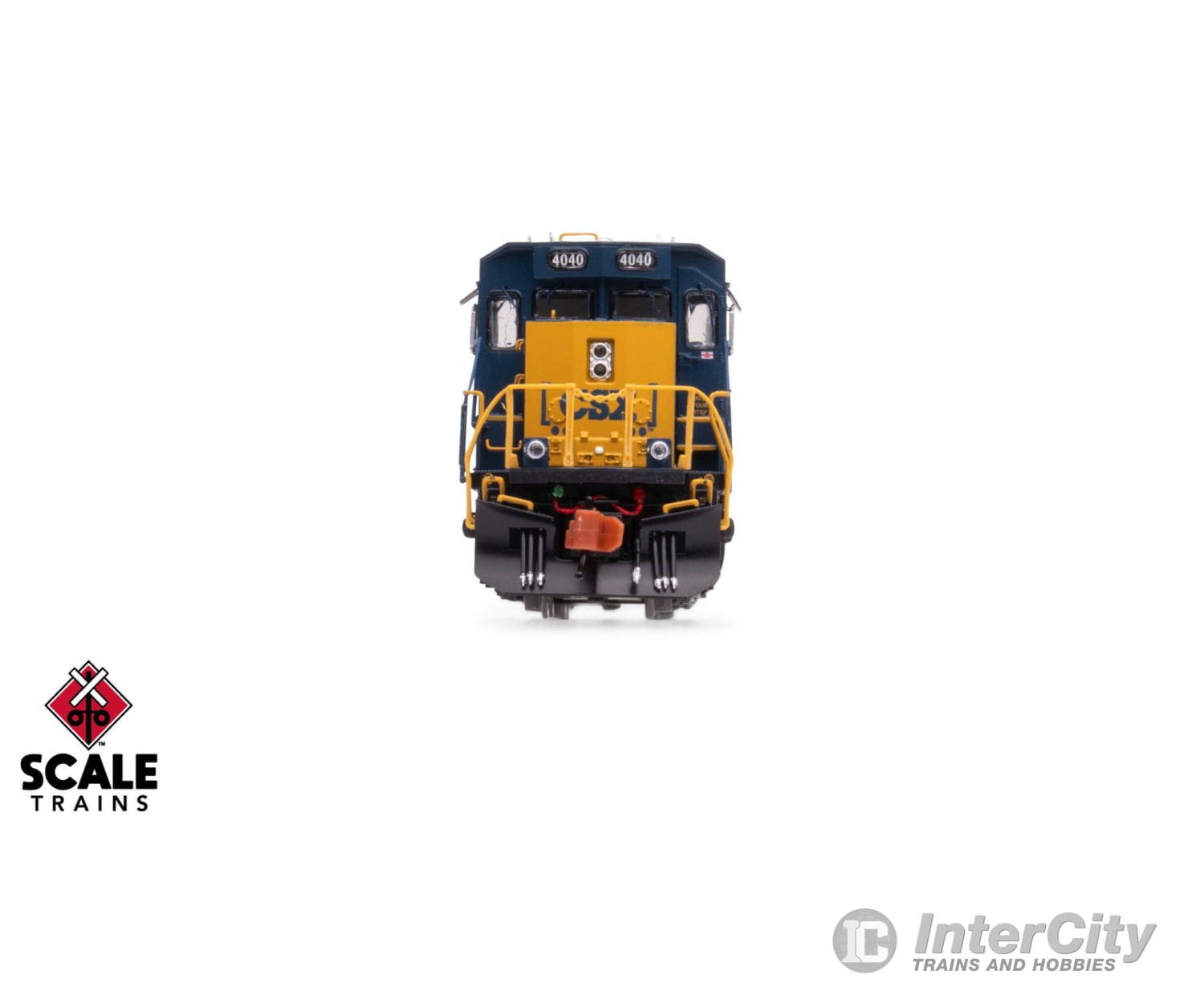 ScaleTrains SXT40683 Rivet Counter N Scale EMD SD40-3 CSX/YN3 Boxcar Logo 4040 DCC & Sound Equipped Locomotives