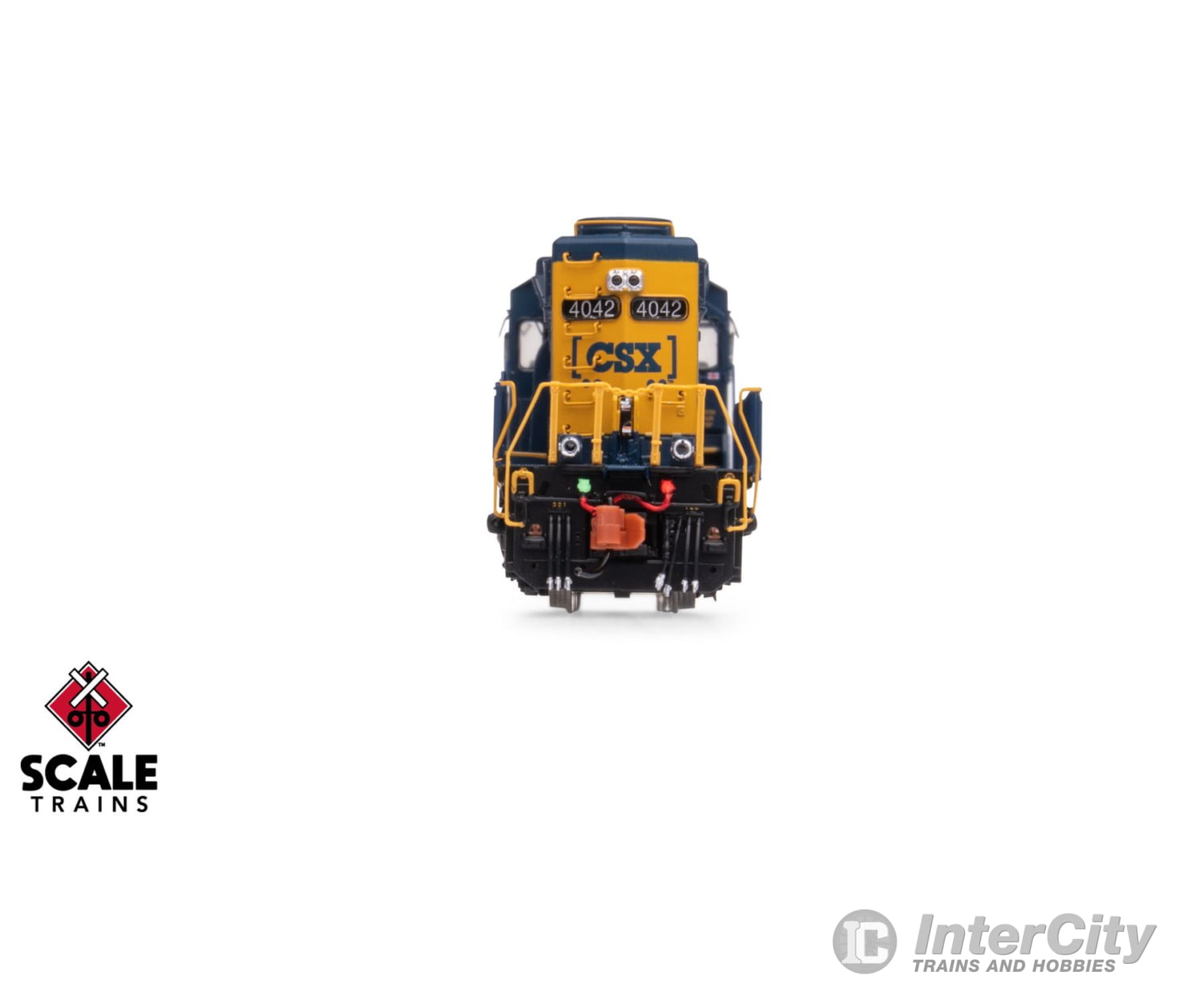 ScaleTrains SXT40685 Rivet Counter N Scale EMD SD40-3 CSX/YN3 Boxcar Logo/Yellow Plow 4042 DCC & Sound Equipped