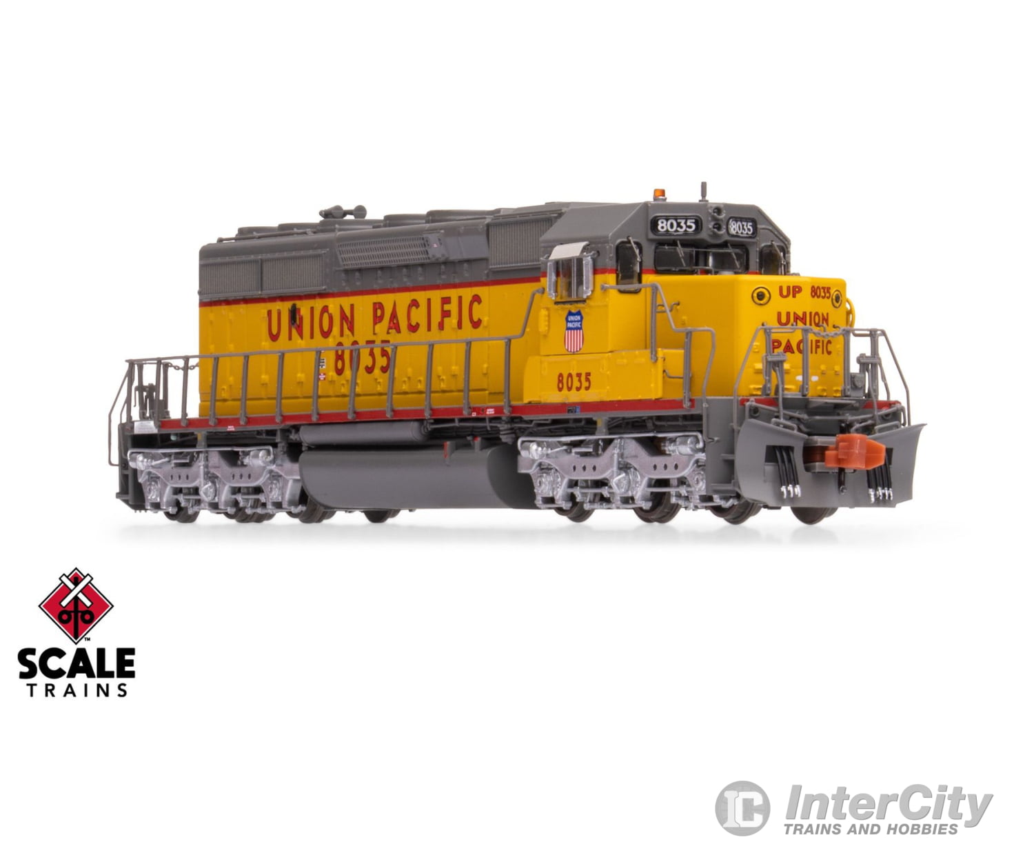 ScaleTrains SXT40727 Rivet Counter N Scale EMD SD40-2 Union Pacific/Fast Forty/116’’ Snoot Nose 8035 DCC & Sound