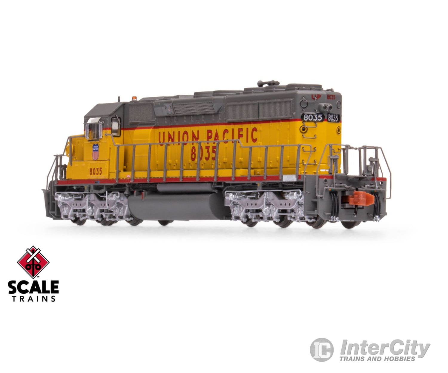 ScaleTrains SXT40727 Rivet Counter N Scale EMD SD40-2 Union Pacific/Fast Forty/116’’ Snoot Nose 8035 DCC & Sound
