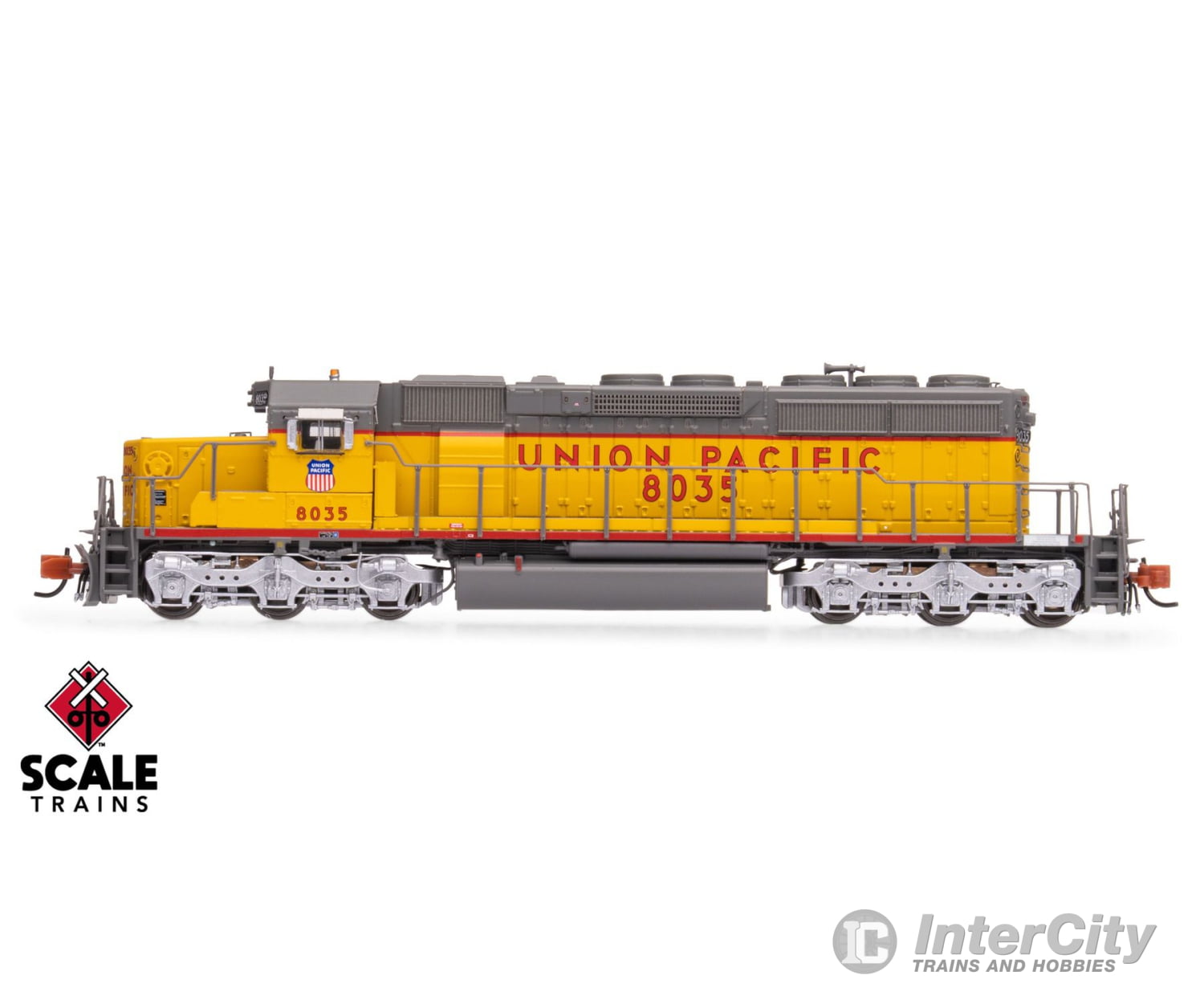 ScaleTrains SXT40727 Rivet Counter N Scale EMD SD40-2 Union Pacific/Fast Forty/116’’ Snoot Nose 8035 DCC & Sound