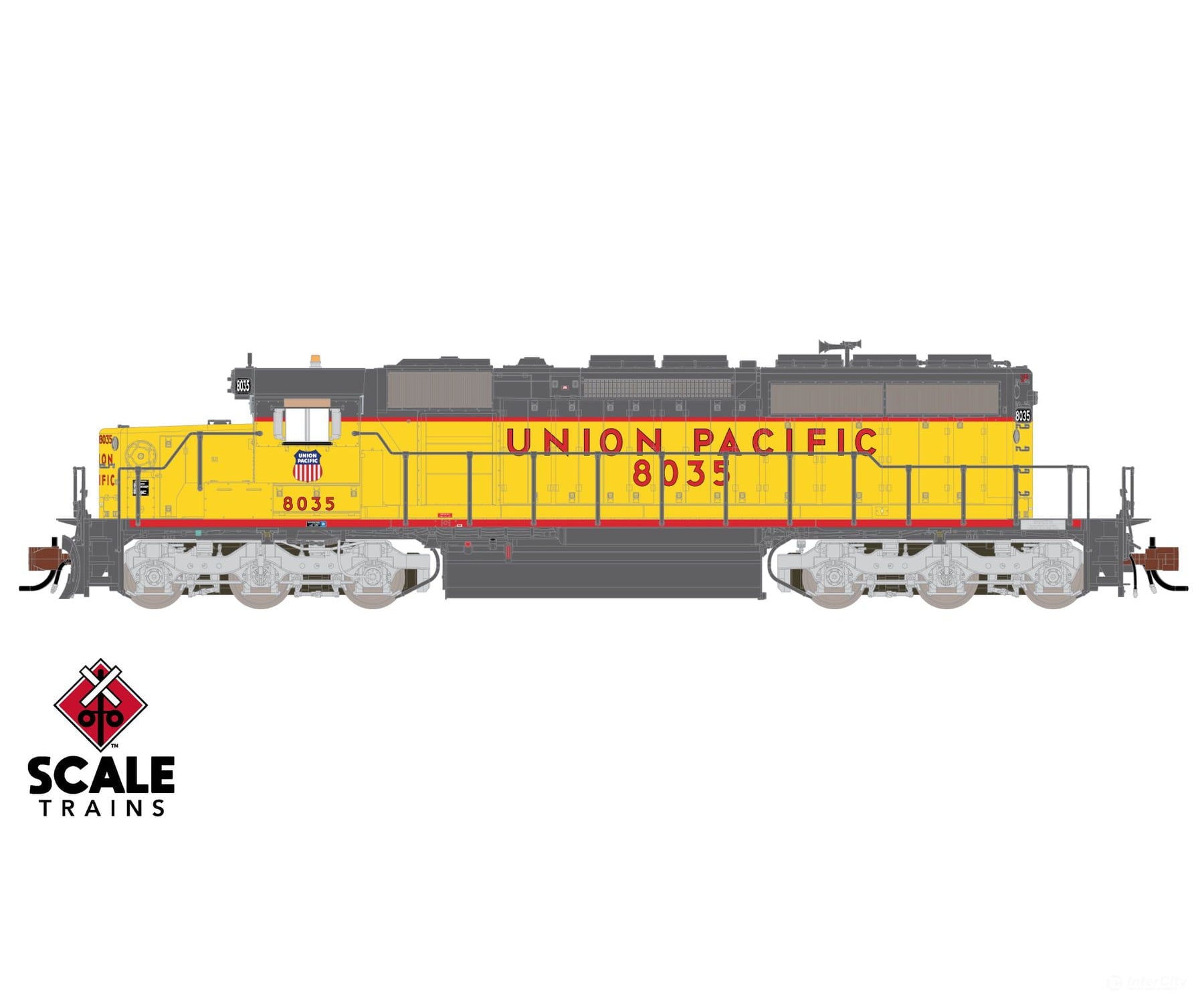 ScaleTrains SXT40730 Rivet Counter N Scale EMD SD40-2 Union Pacific/Fast Forty/116’’ Snoot Nose 8040 DC/DCC Ready