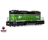 ScaleTrains SXT40763 Rivet Counter HO Scale EMD SD40-2B Burlington Northern/White Face 7502 DCC & Sound Equipped