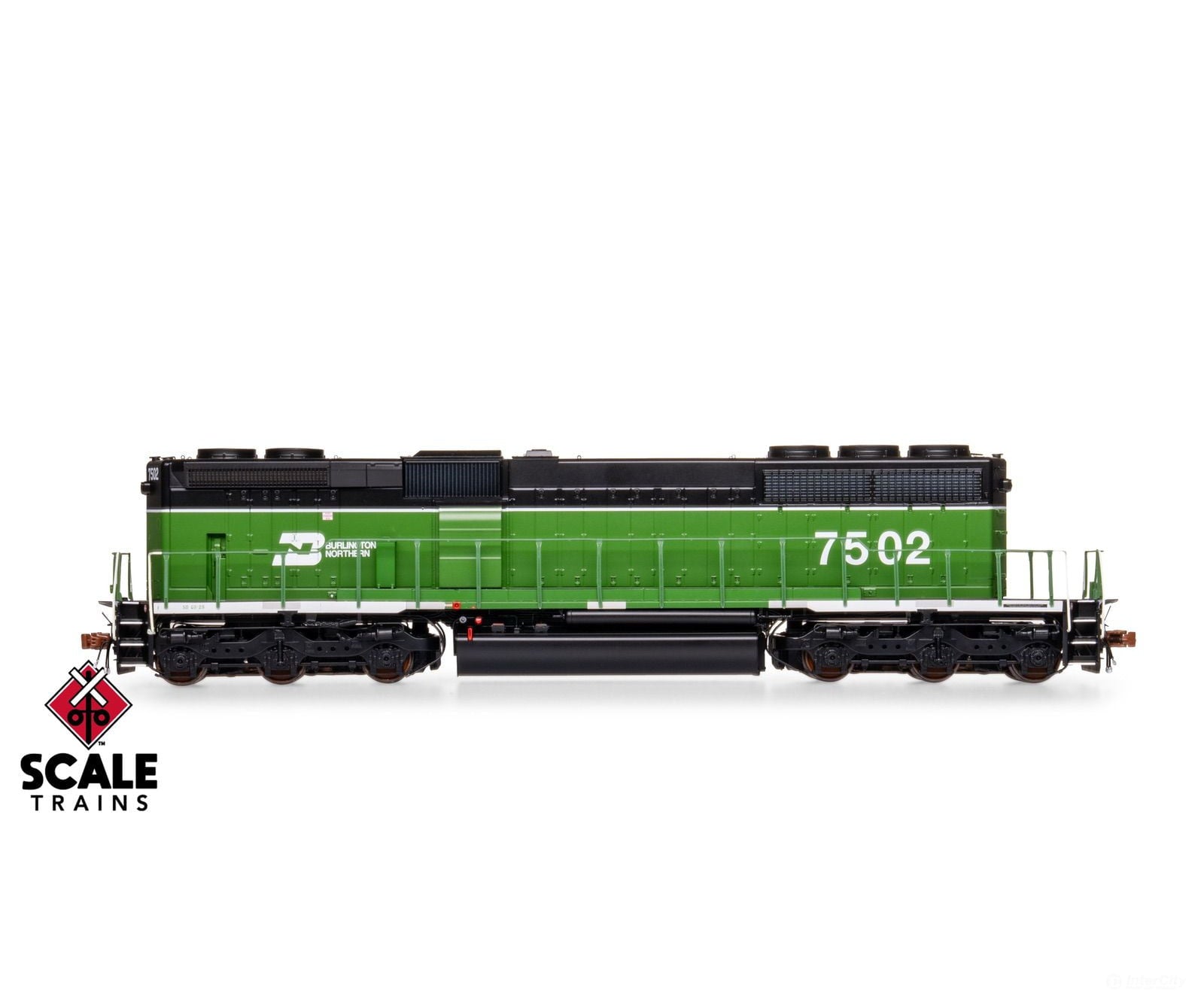 ScaleTrains SXT40763 Rivet Counter HO Scale EMD SD40-2B Burlington Northern/White Face 7502 DCC & Sound Equipped