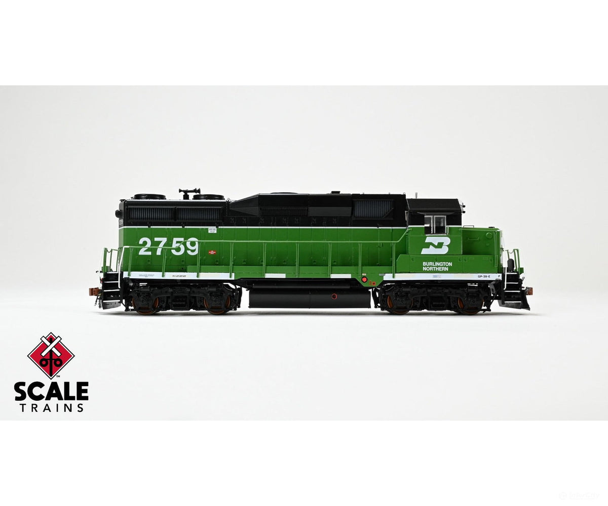 ScaleTrains SXT40931 Rivet Counter HO Scale EMD GP39E Burlington Northern/White Face/Strobe Lights 2761 DCC & Sound