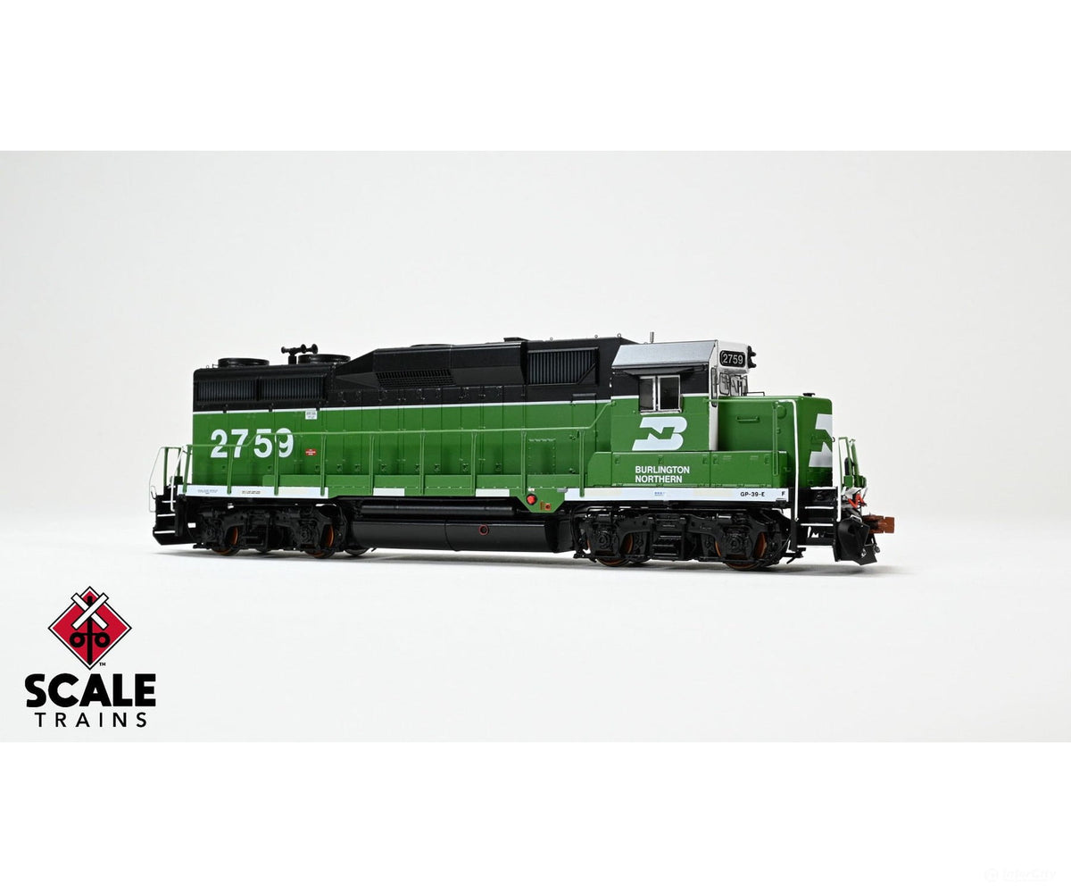 ScaleTrains SXT40931 Rivet Counter HO Scale EMD GP39E Burlington Northern/White Face/Strobe Lights 2761 DCC & Sound