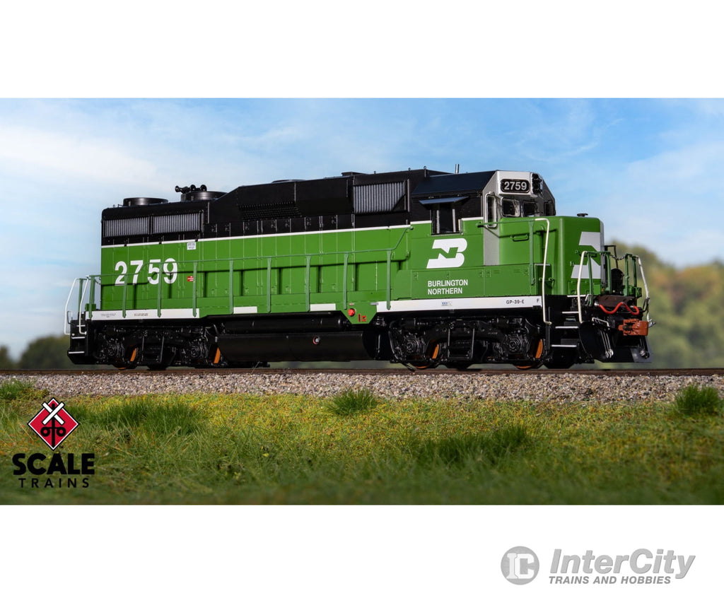 ScaleTrains SXT40931 Rivet Counter HO Scale EMD GP39E Burlington Northern/White Face/Strobe Lights 2761 DCC & Sound