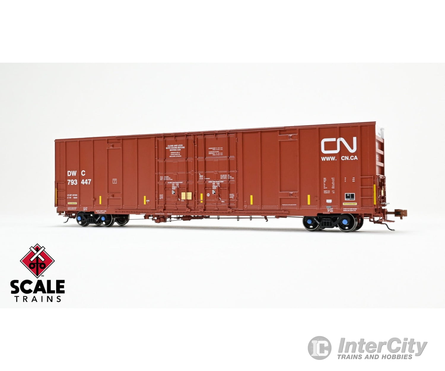 ScaleTrains SXT41001 Rivet Counter HO Scale Trinity 60’ 7500 8’ Double-Plug-Door High-Cube Boxcar Canadian