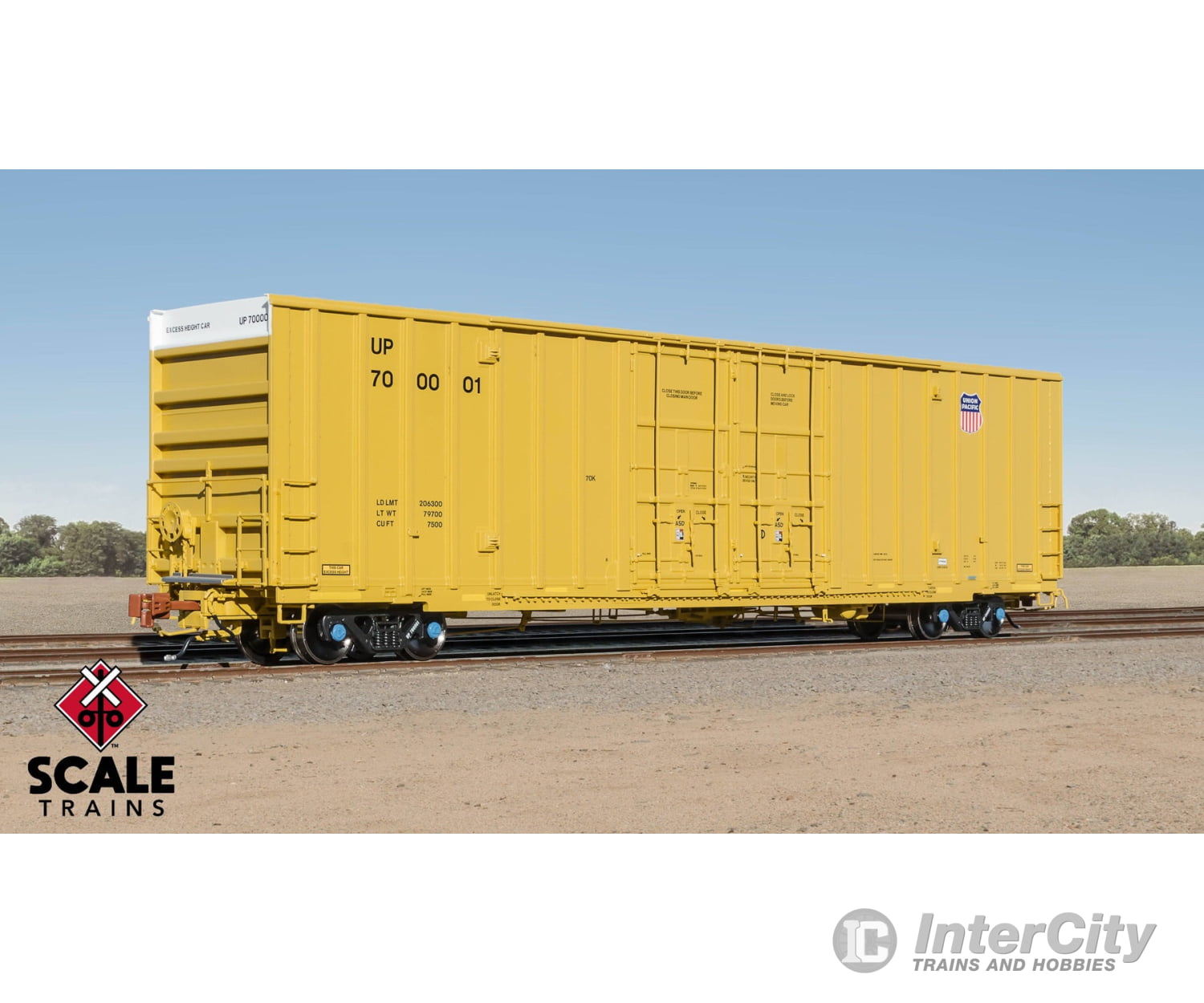 ScaleTrains SXT41022 Rivet Counter HO Scale Trinity 60’ 7500 8’ Double-Plug-Door High-Cube Boxcar Union